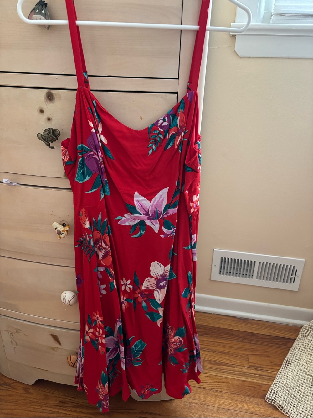 Red Floral Dress